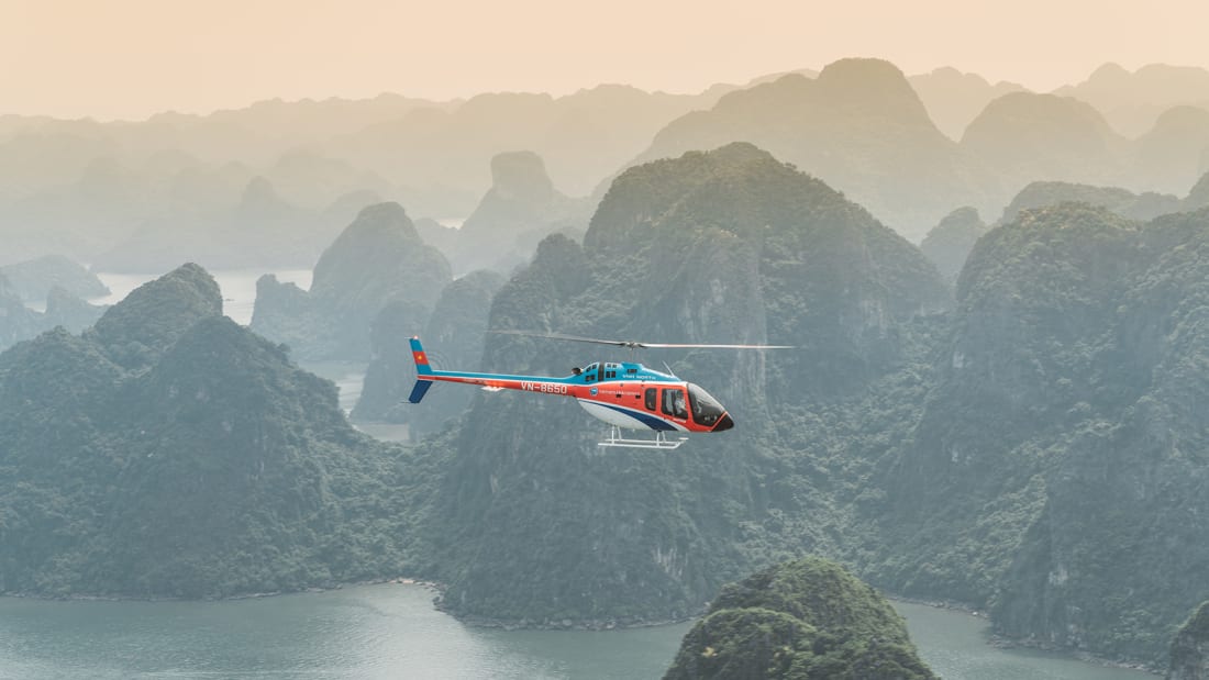Halong Bay on a Luxury Cruise & Helicopter: An extraordinary experience